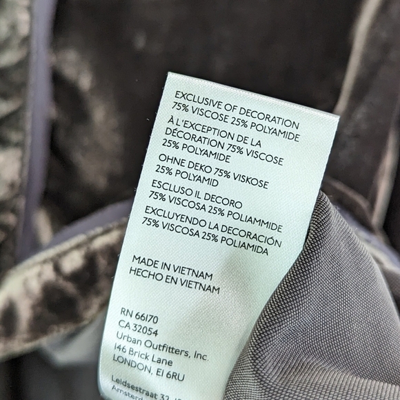 Free People Top Womens XS Brown Crushed Velvet Button Up We The Free Marianne - Picture 10 of 15